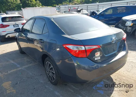 2014 Toyota Corolla Le z USA, uszkodzony, nr VIN 2T1BURHE8EC043984